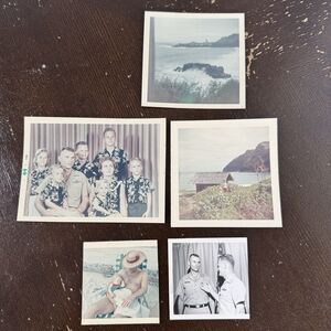 Oahu Waikiki Hawaii Vintage Photos Lot 1960s On The Beach Military Man & Family